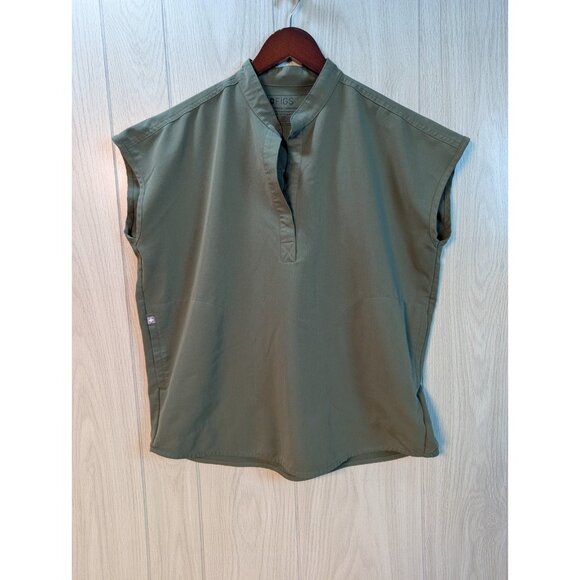 FIGS Oversized Rafaela Technical Collection Sleeveless Green Scrub Small - Picture 1 of 6